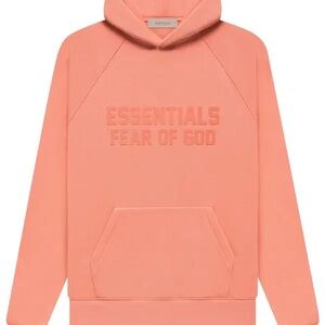 Essentials Fear Of God Coral Hoodie